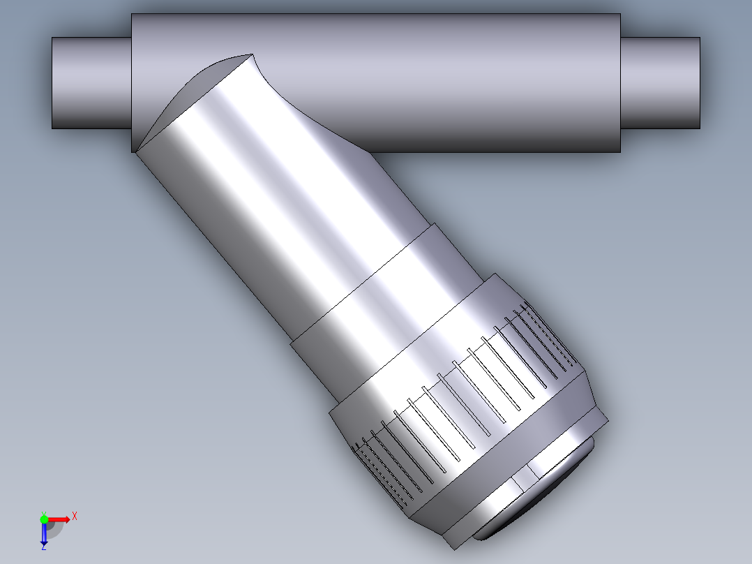 5VRDV 溶剂焊接用雄性末端止回阀，公制系列俯视图