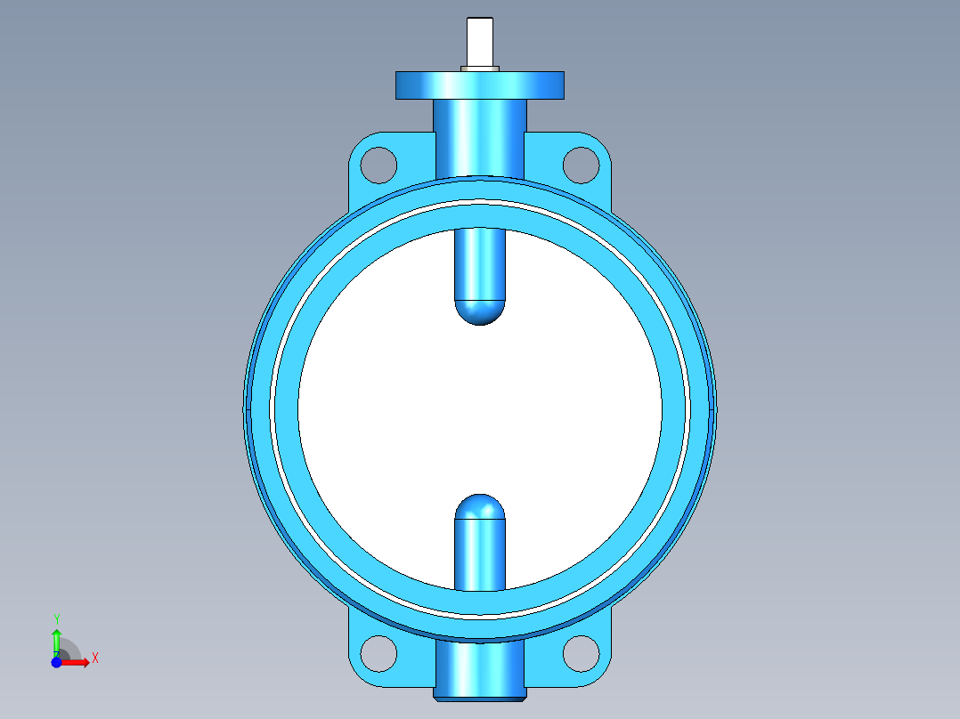 阀门模型WD71X-I_[300]前视图