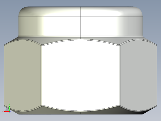 紧固件-STEP 0.3750 Lock Nut后视缩略图