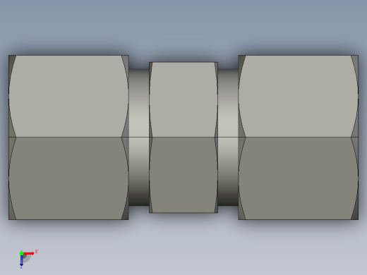 卡套式工业通用硬管接头EO Union G12ZS71俯视缩略图