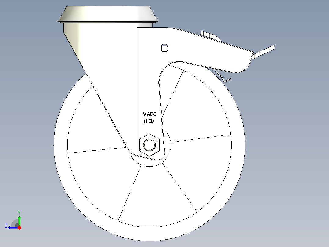 型材-KJN 515367 125MM WHEEL BRAKE右视图