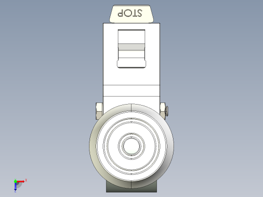 型材-KJN 515367 125MM WHEEL BRAKE俯视缩略图