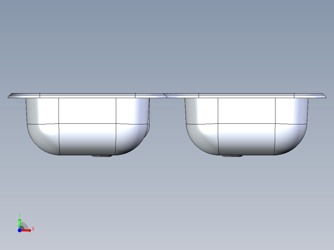 水槽、不锈钢水槽(127)前视图
