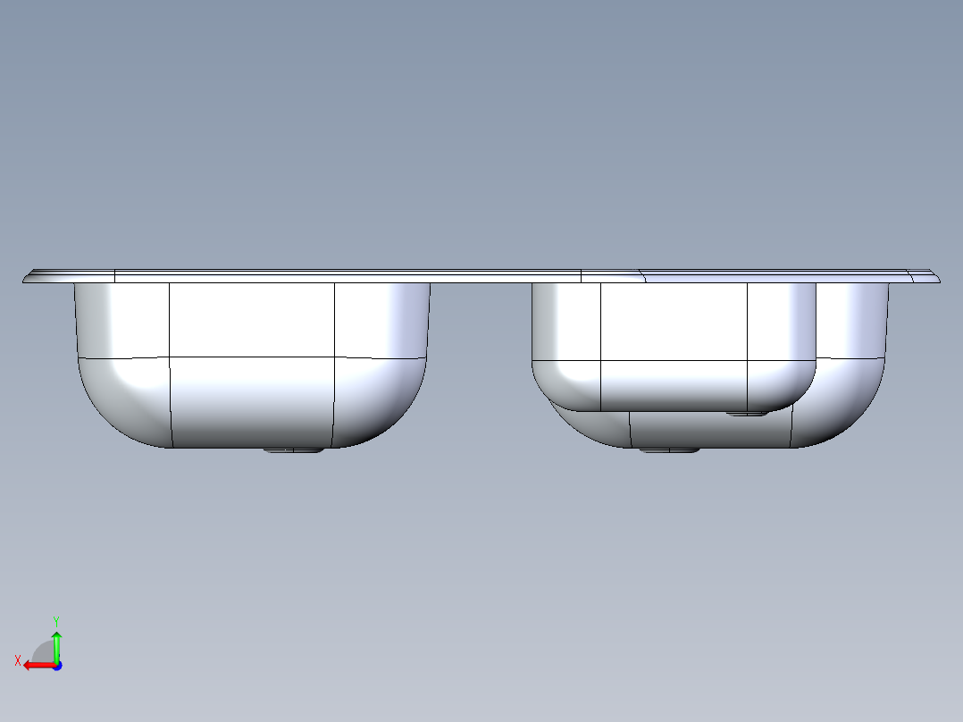 水槽、不锈钢水槽(127)后视图