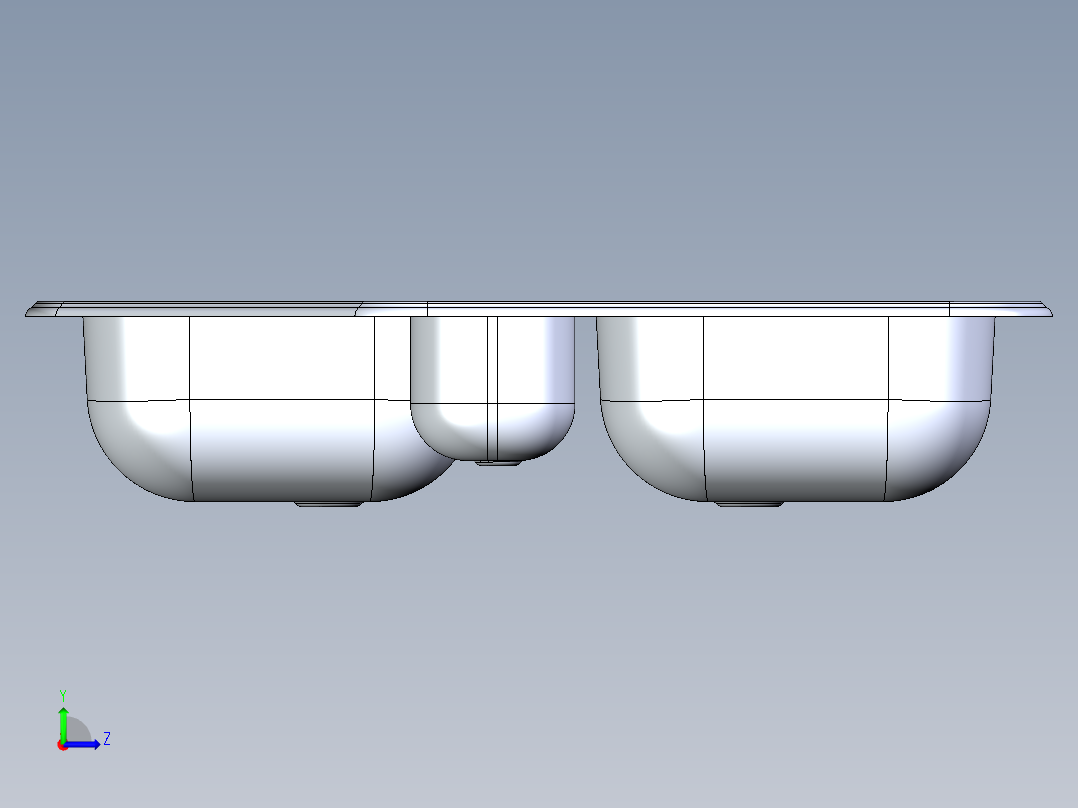 水槽、不锈钢水槽(127)左视图