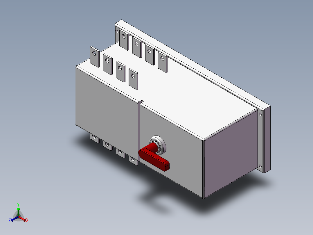 WATSGA-160A-4PCR 施耐德 双电源正等轴测图