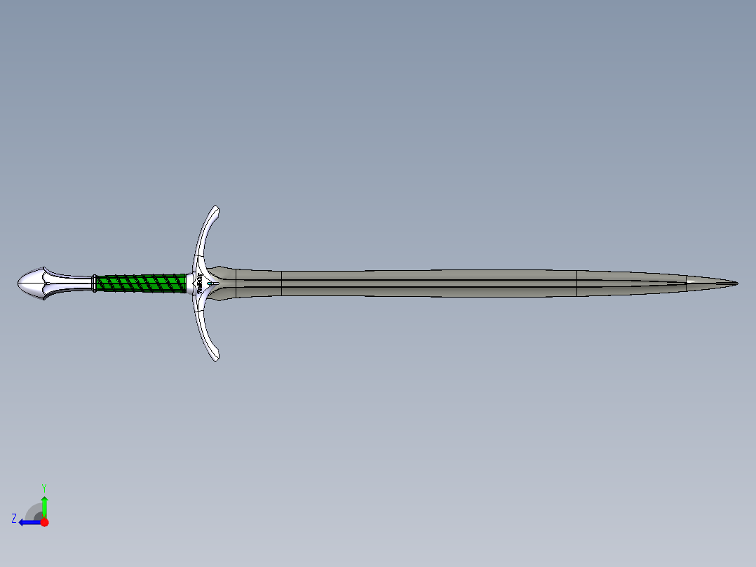 剑、宝剑(97)右视图