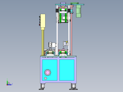 一种皮带线升降设备sw18可编辑左视缩略图