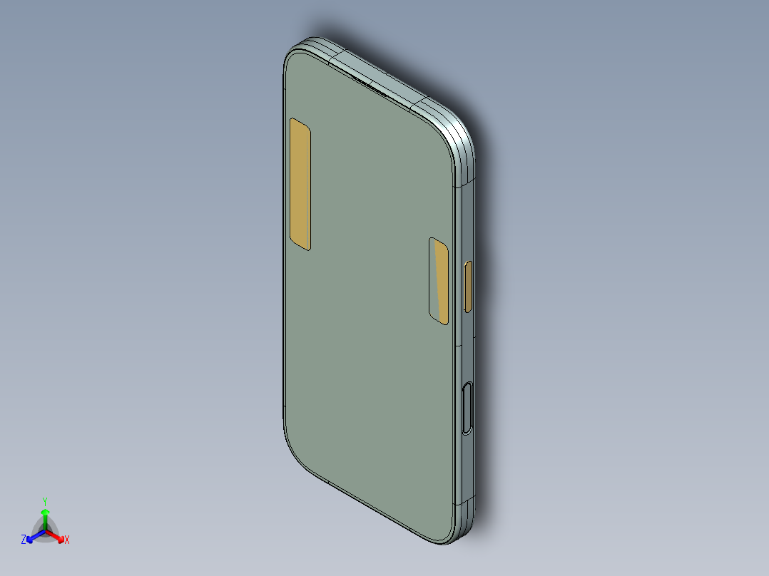 hone16pro手机正等轴测图