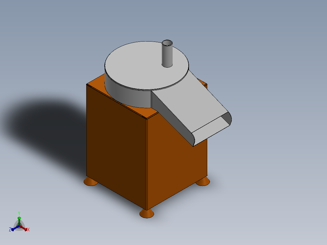 切片机正等轴测图