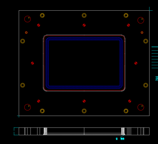 笔记本电脑A面外壳60度折弯模具设计图缩略图