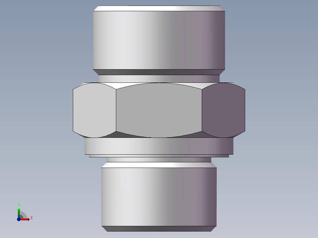 英制管螺纹ED密封、1DB-24-08WD前视图