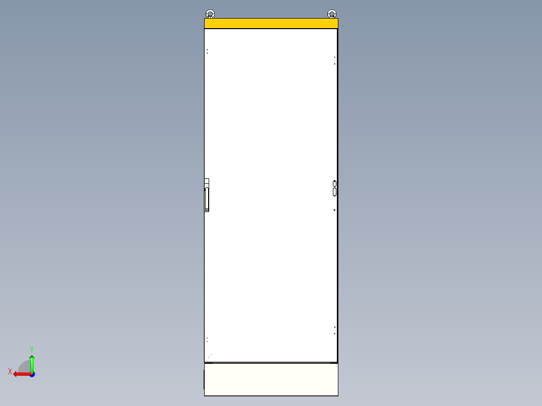 通用型钣金配电箱后视图