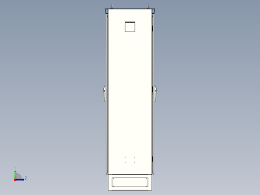 通用型钣金配电箱左视缩略图