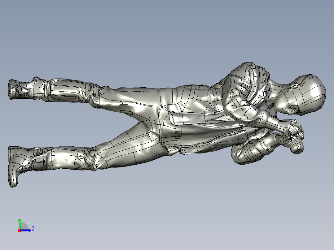 人体模型(117)左视图