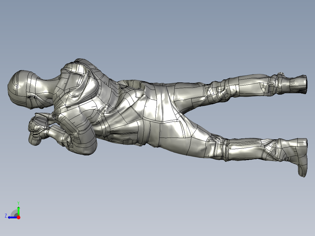 人体模型(117)右视图