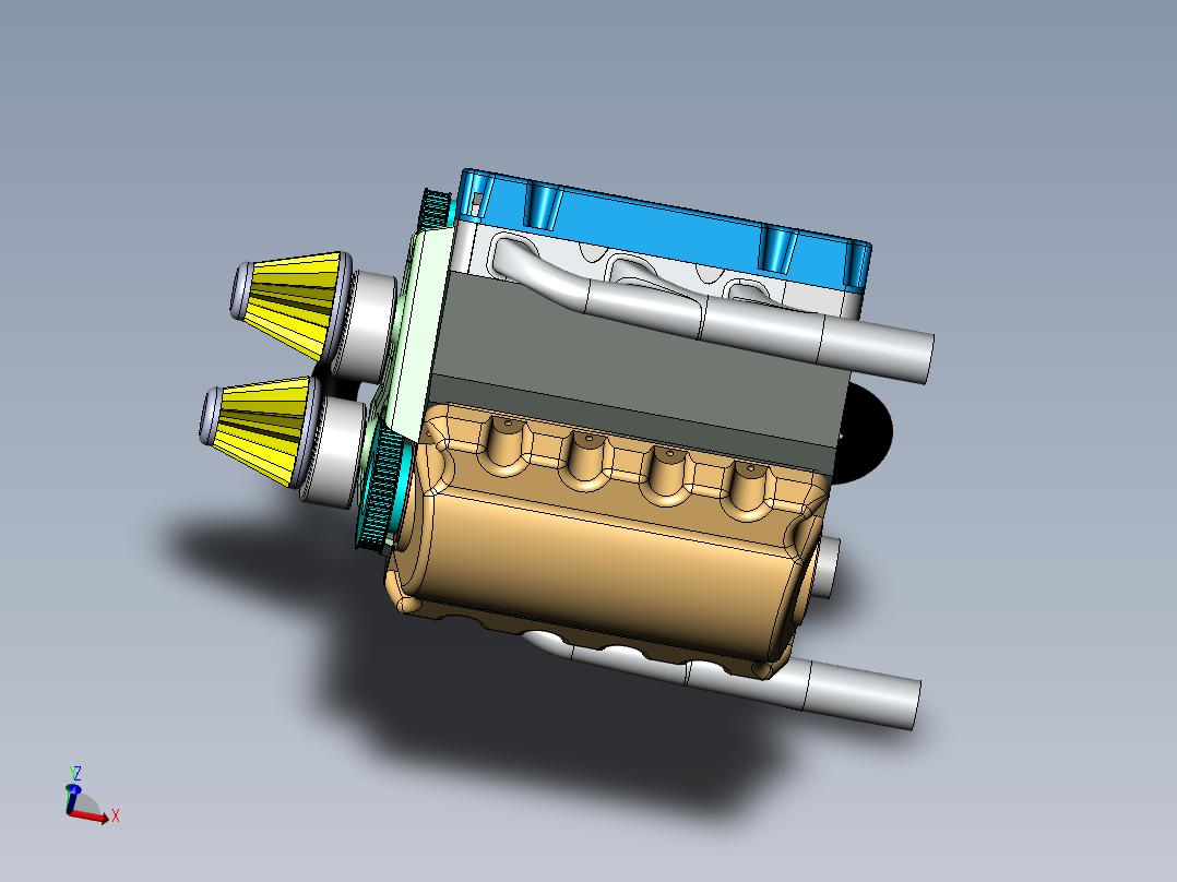 V6汽车发动机总成
