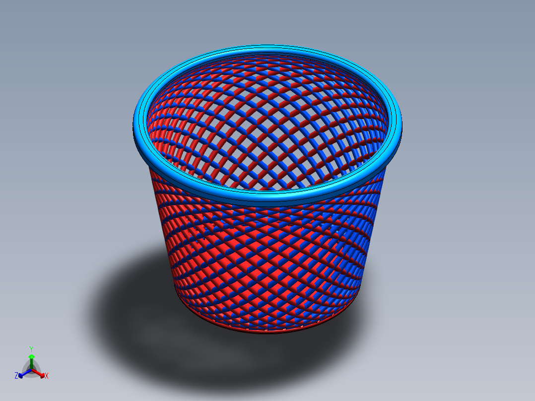 篮子(11)正等轴测图