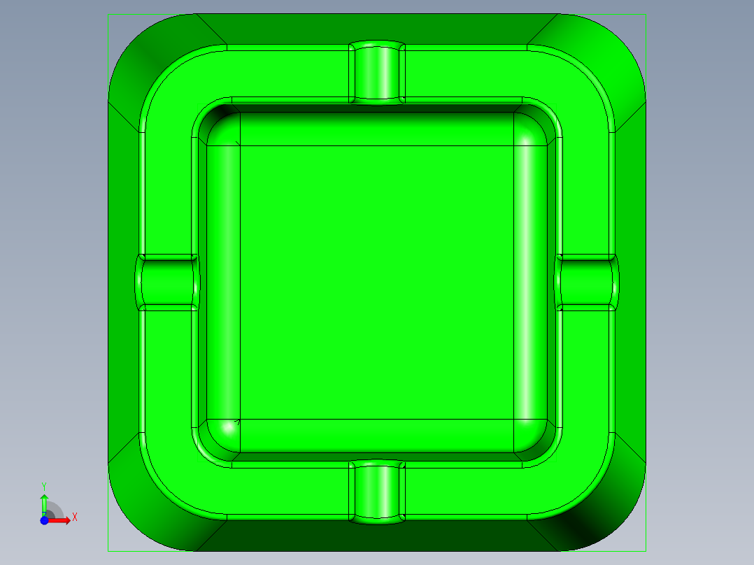 烟灰缸(16)前视图