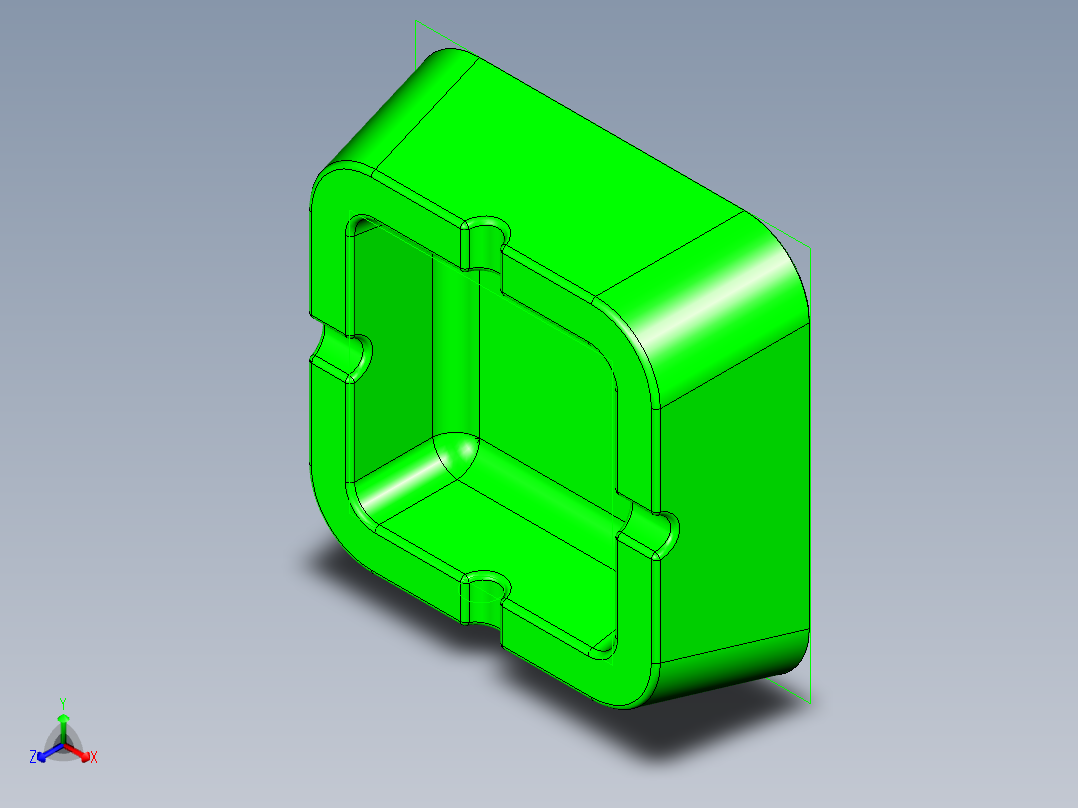 烟灰缸(16)正等轴测图