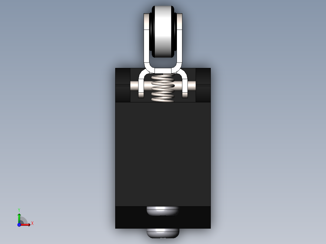 微动开关、开关(17)前视图