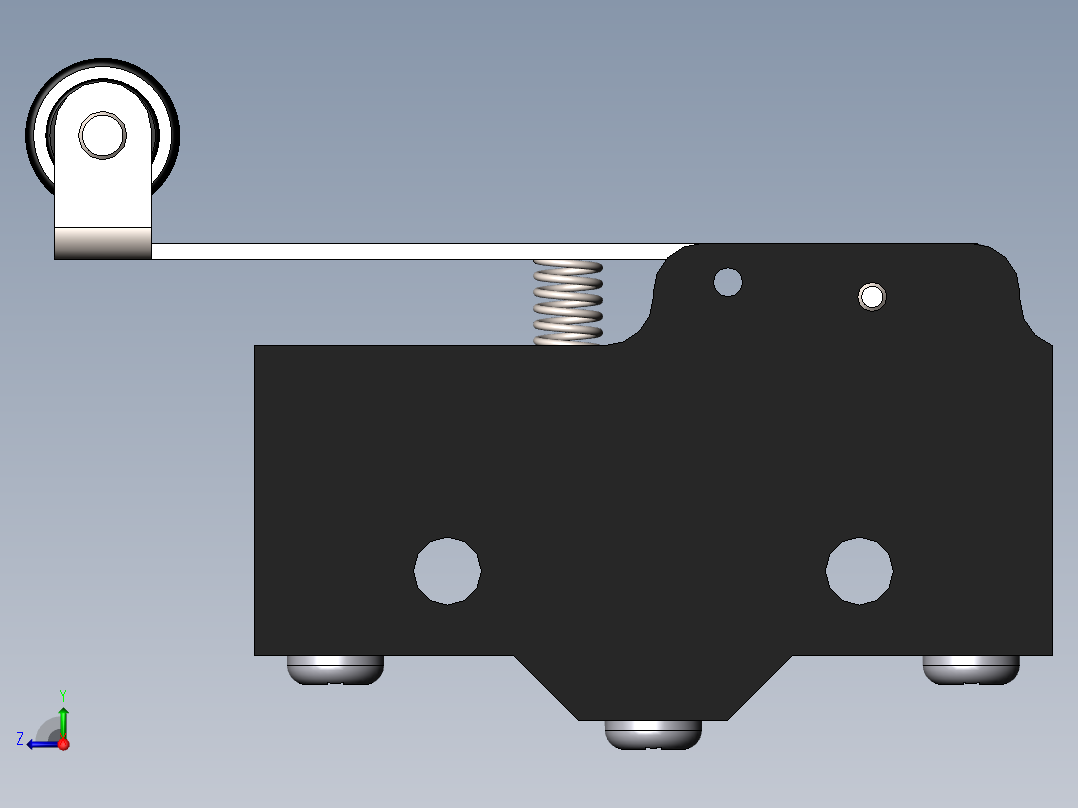 微动开关、开关(17)右视图