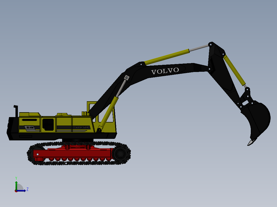 挖掘机、推土机(20)左视图