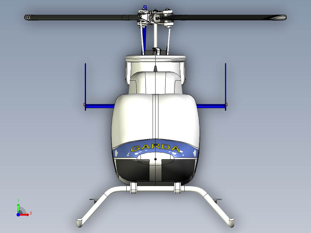 直升机(58)前视图