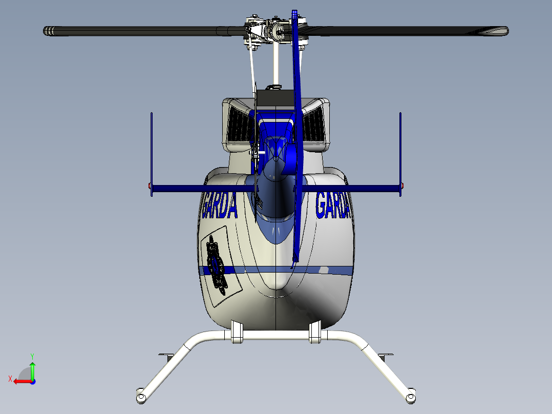 直升机(58)后视图