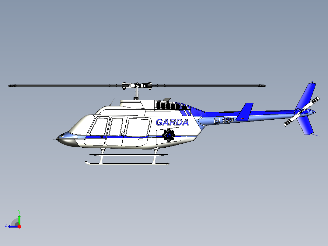 直升机(58)右视图