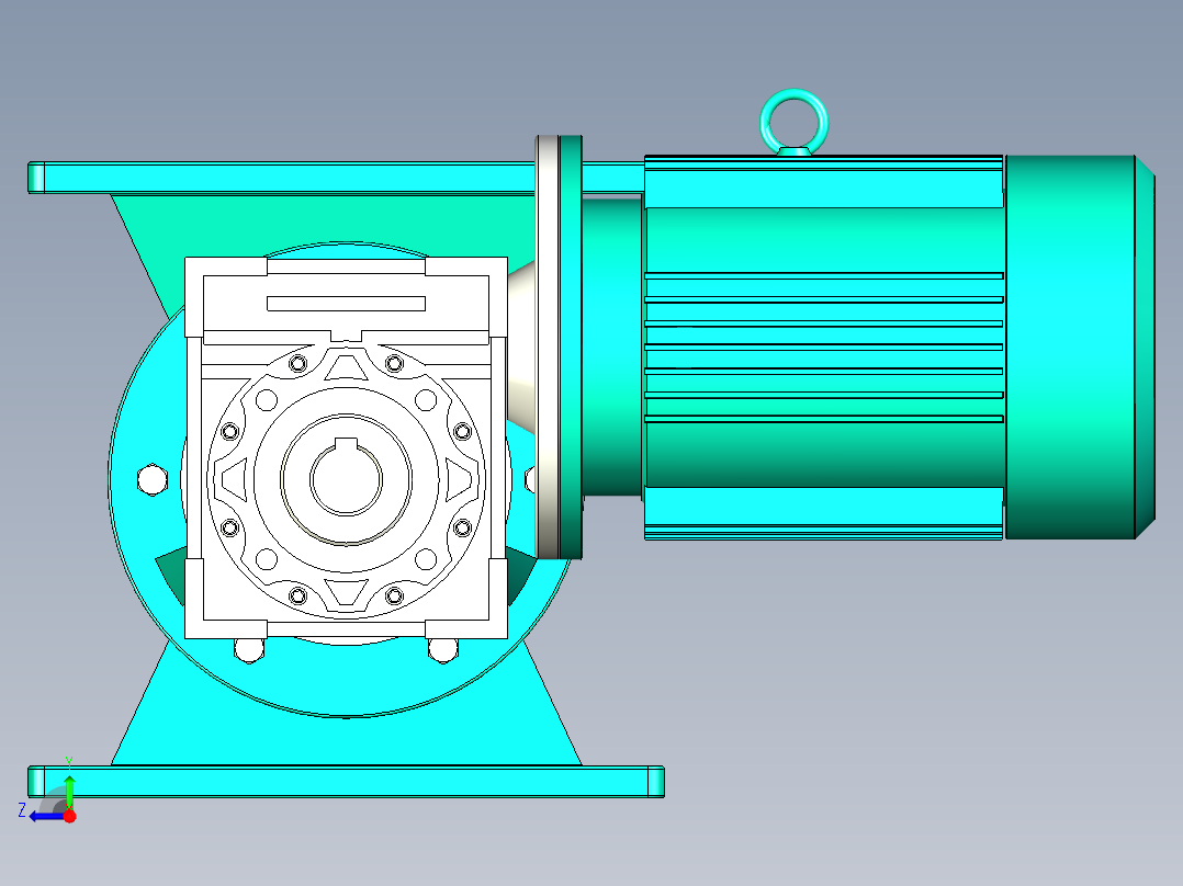 星型卸料器右视图