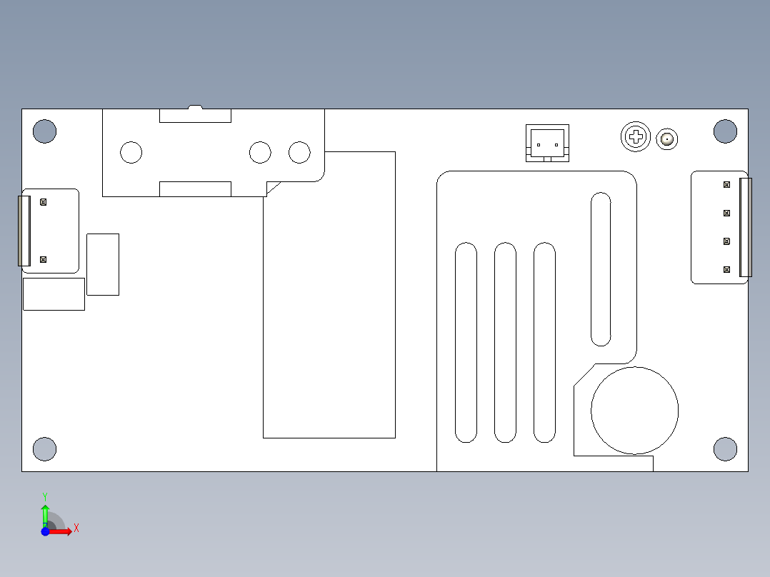 A3004219-电源Mean Well RPS-120系列前视图