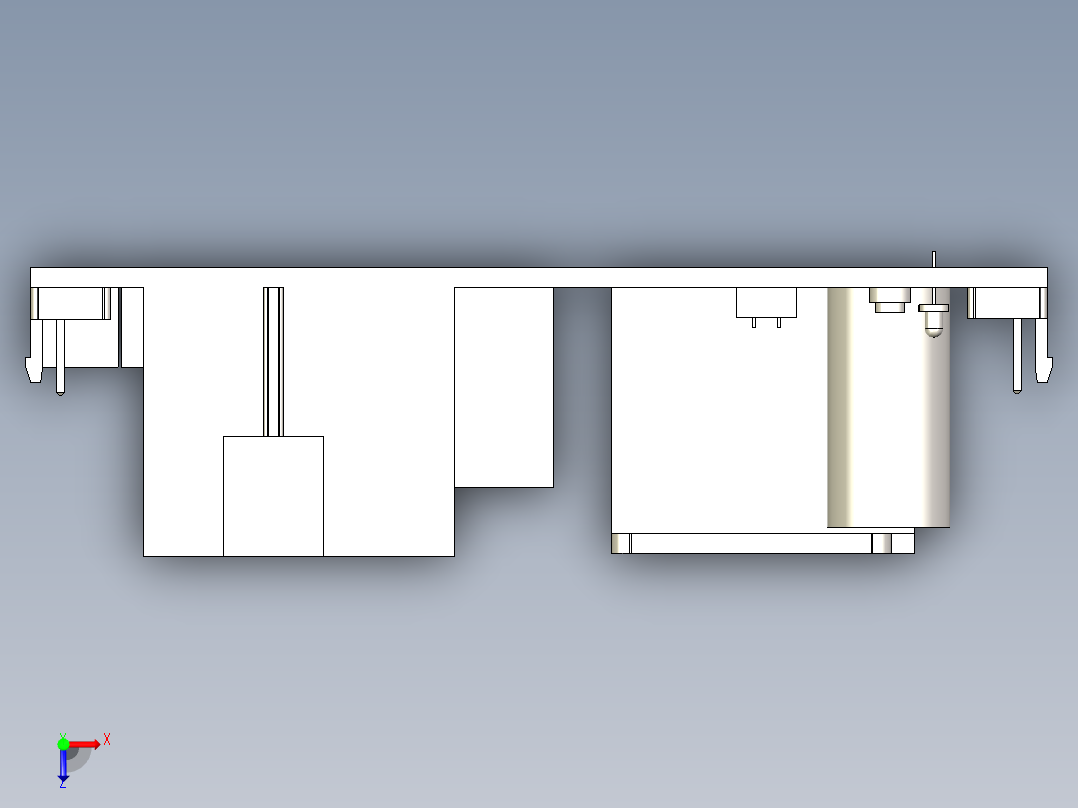 A3004219-电源Mean Well RPS-120系列俯视图