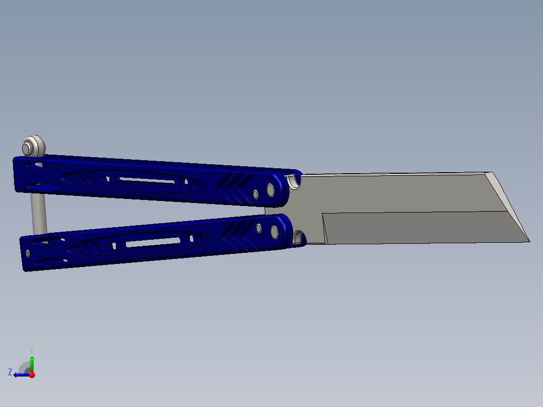 折叠刀、刀 (14)右视图
