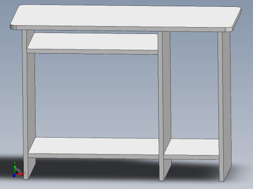 简易电脑桌48主视缩略图