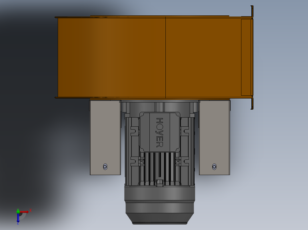 RFC 280I离心风机俯视图