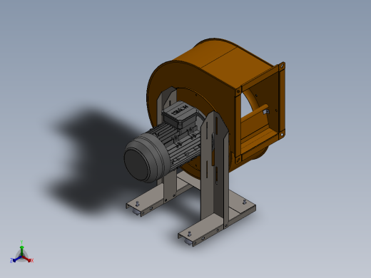 RFC 280I离心风机正等轴测缩略图