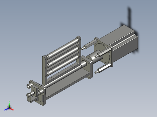 YWP200K4-06-08-00极片张力辊组件正等轴测缩略图