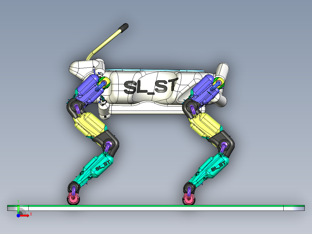 载人四足机器狗前视图