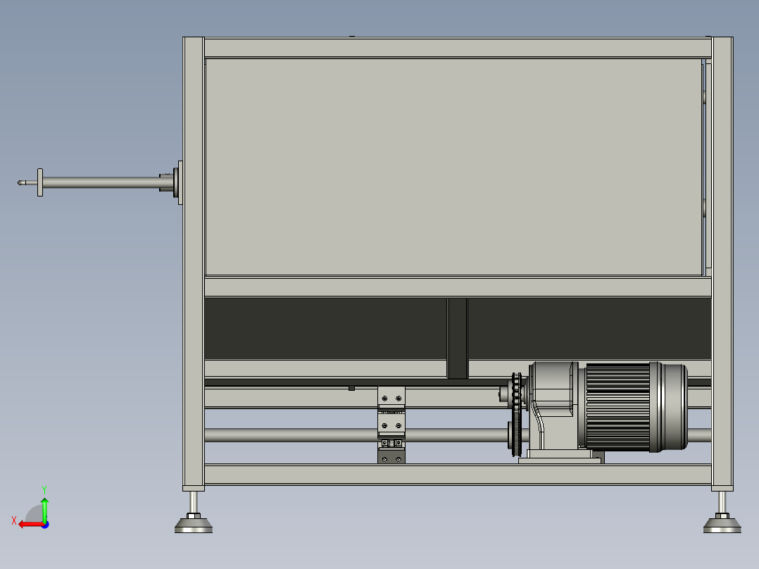 上料机装配后视图