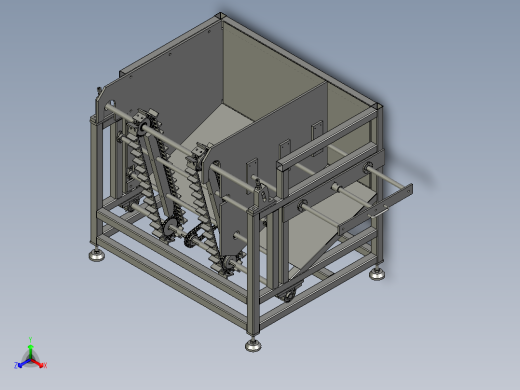 上料机装配正等轴测缩略图