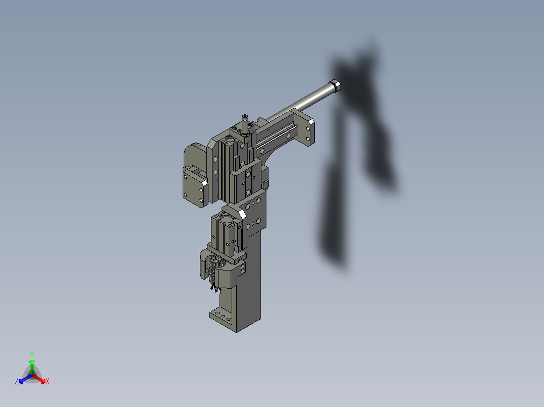 ANM-按钮帽搬送正等轴测图