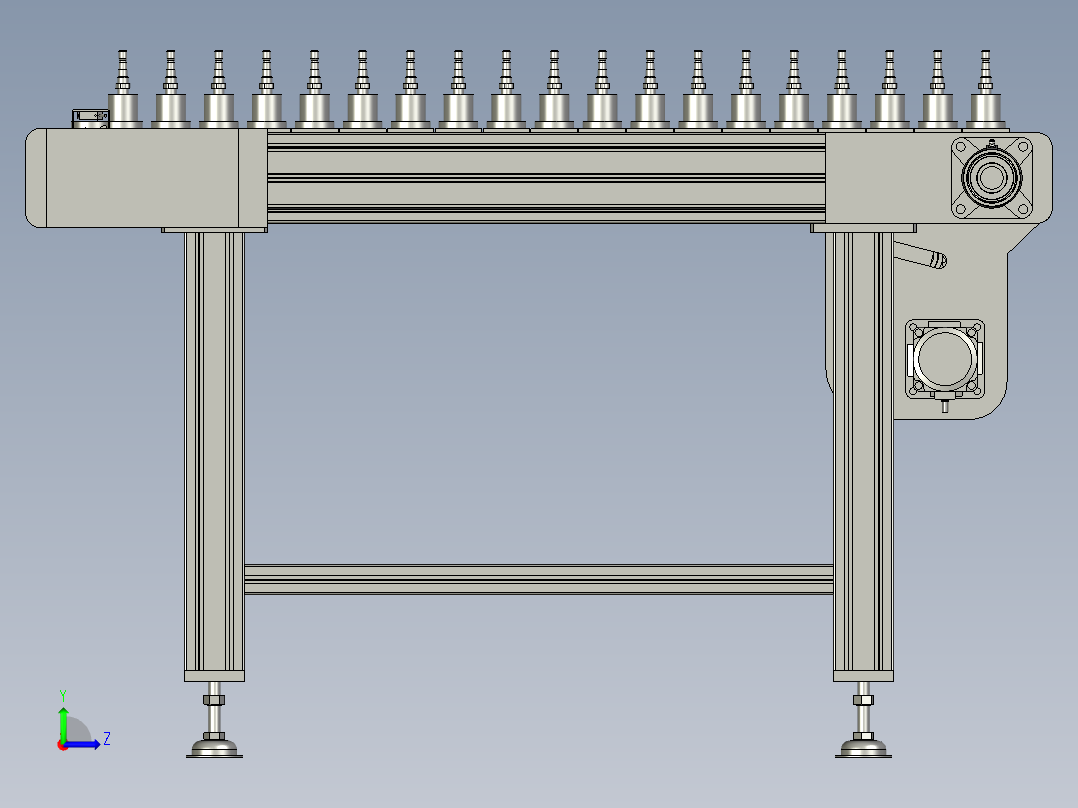 M060-链板线设备-ji加热炉左视图