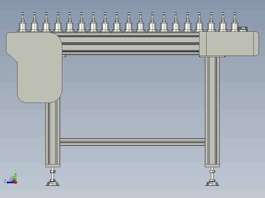 M060-链板线设备-ji加热炉右视图
