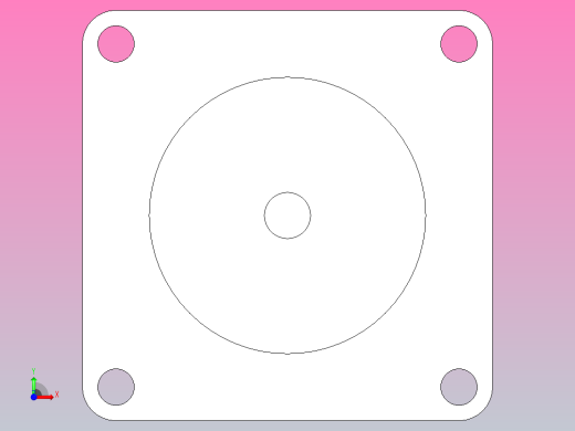 NEMA23+步进发动机前视缩略图