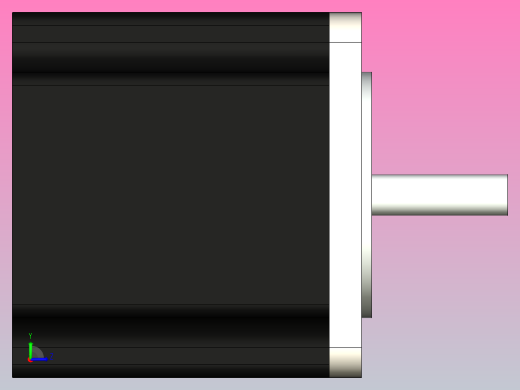 NEMA23+步进发动机左视缩略图