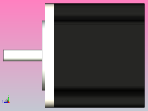 NEMA23+步进发动机右视缩略图