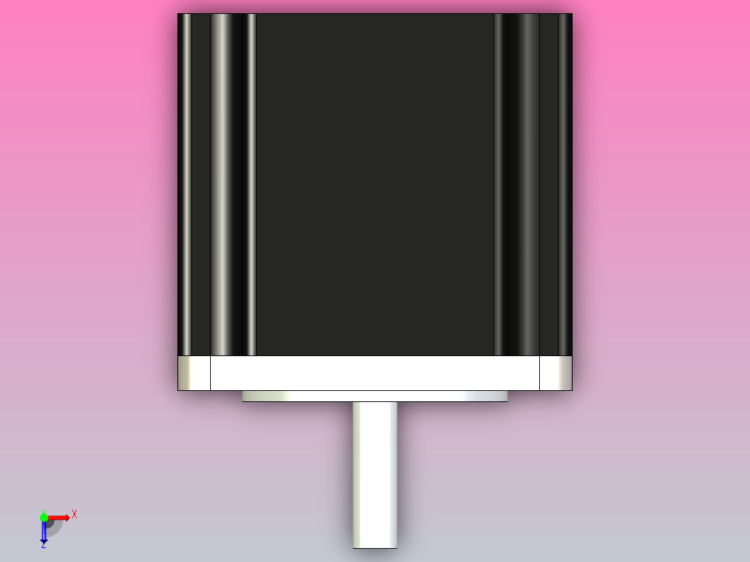 NEMA23+步进发动机俯视图