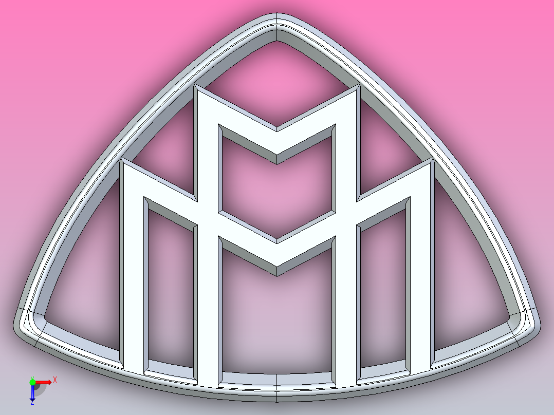 迈巴赫标志俯视图