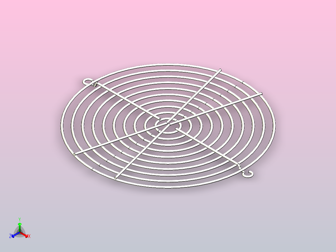 TX172金属网罩[TX172]正等轴测图